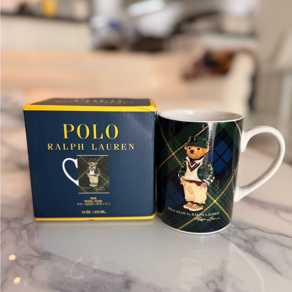 Polo Ralph Lauren Highmoore Polo Bear Plaid Mug - Picture 4 of 4